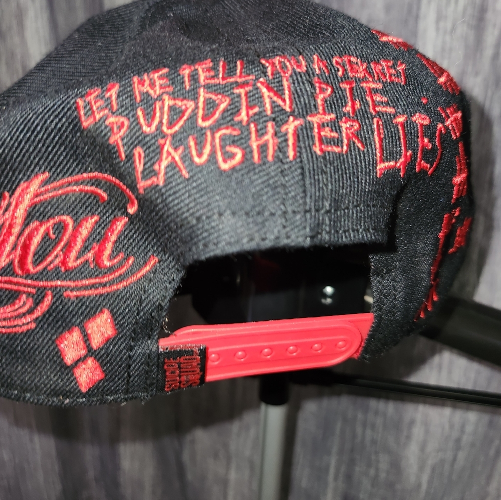 Daddy's Lil Monster Two-Tone Black and Red Snapback Hat - Picture 5 of 12